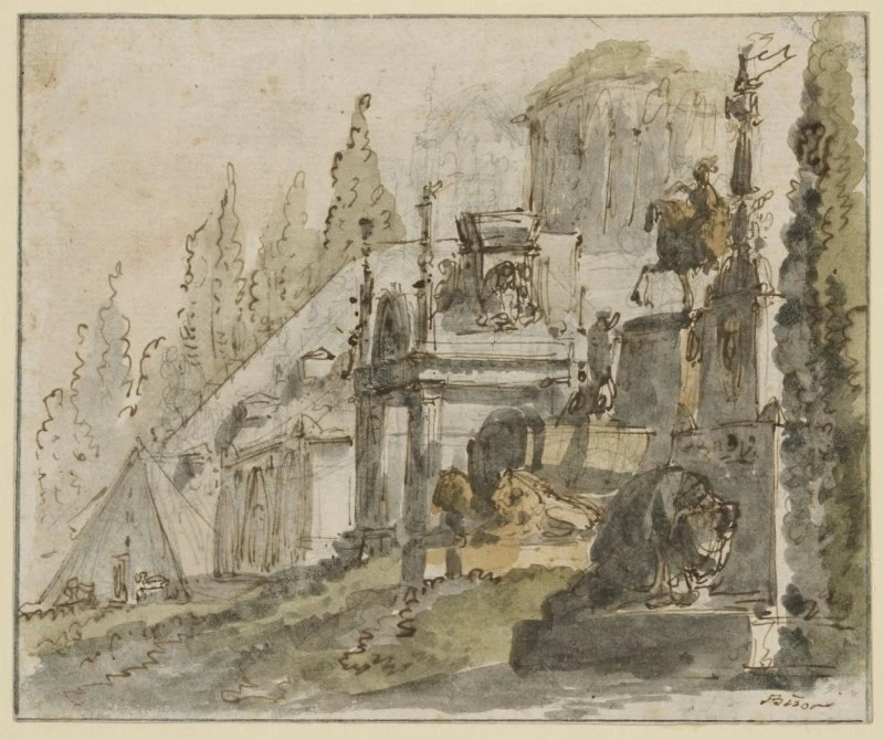 Capriccio Paesaggio con monumenti classici - Crocker Art Museum